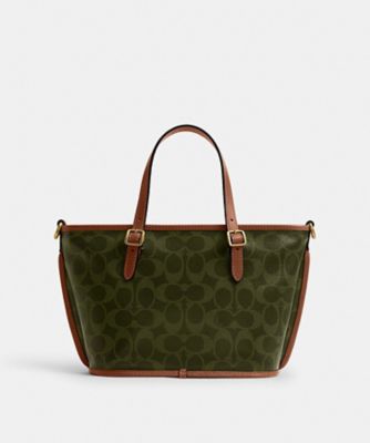 タクシー トート バッグ 21・シグネチャー キャンバス | COACH